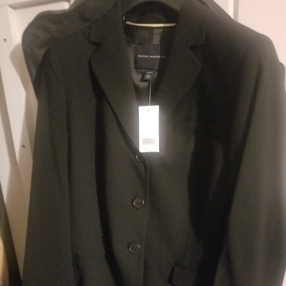 Banana Republic black pant suit size 4